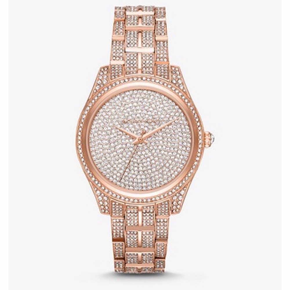 Michael Kors Lauryn Pace Rose Gold Tone Watch